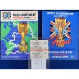 Football, World Cup 1966, original England v West Germany final programme (team page completed in