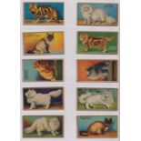 Trade cards, Cowan's, Noted Cats (set, 24 cards) (gd)