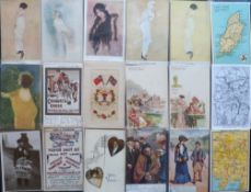 Postcards, a mixed subject collection of approx. 50 cards inc. social history, advertising,