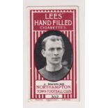 Cigarette card, Lees', Northampton Town Football Club, type card, no 302, J. Manning (gd/vg) (1)