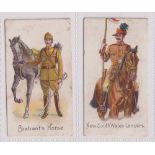 Cigarette cards, Harvey & Davy, Types of British & Colonial Troops, two type cards, Brabant's
