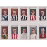 Cigarette cards, Ogden's, Football Club Colours, (set, 51 cards) (gen gd)