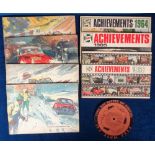 Motoring, 6 Castrol Achievements books (1959, 60, 61, 62, 64, 65 and 66) together with a 1935