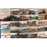 Postcards, Devon & Cornwall, a collection of approx. 220 cards, RP's, printed, artist-drawn etc
