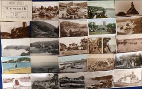 Postcards, Devon & Cornwall, a collection of approx. 220 cards, RP's, printed, artist-drawn etc