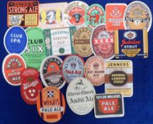 Beer labels, a good selection of 20 labels, various shapes, sizes and Brewers, inc. W A Smith,