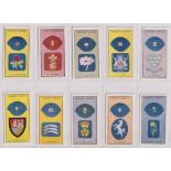 Trade cards, Thomson, Cricket Crests (set, 16 cards) (gd/vg)