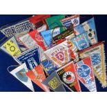 Football pennants, a collection of approx. 80 foreign pennants, mostly from 1970's & 80's, various
