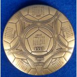 Football, World Cup France 1998, metal paper weight in the shape of a football with complete 1998