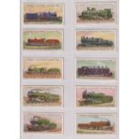Cigarette cards, Lambert & Butler, 2 sets, World's Locomotives (Series of 50), (gen gd) & World's