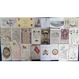 Military Christmas greeting cards & postcards, a collection of 45+ cards, mainly WWI, inc. British