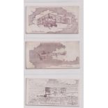 Cigarette cards, Finlay & Co, World's Aircraft, three cards, all possible slight trim, no 17 (gd),