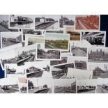 Photographs, Railway Stations, 65+ b/w re-printed photographs of earlier images, mainly Berkshire