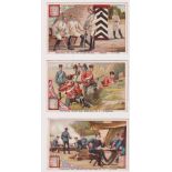 Trade cards, Liebig, German Army Uniforms IV, ref S194, German edition (set, 6 cards) (gd/vg) (6)