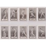 Cigarette cards, Gallaher, Famous Cricketers (set, 100 cards plus a few duplicates) (gd)