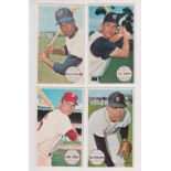 Trade cards, USA, Topps, Giant Baseball Cards, 1964, 9 cards including two duplicates, nos 15 Jim