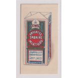 Cigarette card, CWS, Advertisement Card, type, CWS Progress Smoking Mixture with packet illustration