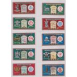 Cigarette cards, Mitchell's, Regimental Crests & Collar Badges (set, 25 cards) (gd/vg)