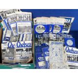 Football programmes, Chelsea FC, a collection of 300+ programmes 1946/47 onwards, mostly 1960/70'