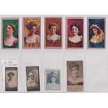 Cigarette cards, mostly USA & UK, selection of 40+ cards, mostly Beauties inc. ATC Toast Series (