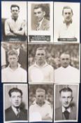 Football postcards, Swansea Town FC, a collection of 9 photographic portrait postcards by Wilkes &