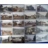 Postcards, a selection of 46 cards, RPs and printed inc. approx. 30 RPs, various locations, inc.