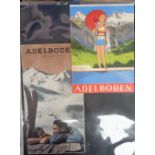 Ephemera, Switzerland, 2 modern folders containing 100+ souvenir brochures, hotel brochures,