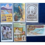 Postcards, Advertising, a selection of 6 product advertising cards for Scott's Emulsion, Lloyd's