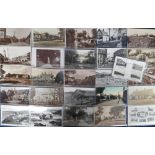 Postcards, Topographical, a selection of approx. 26 cards inc. 21 RPs. Includes Lancashire,