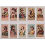 Cigarette cards, USA, Allen & Ginter, World's Smokers (16/50) (all with faults, back staining,