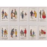 Cigarette cards, Churchman's, Phil May Sketches (Gold Flake) (set, 50 cards) (some with slight marks