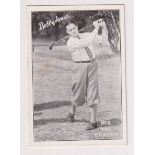 Trade card, Golf, The Picture House, South Street, Elgin, Bobby Jones (Himself) in How I Play