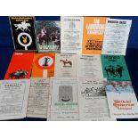 Horseracing, selection of approx. 150 racecards from the 1970s, flat and National Hunt, tracks
