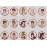 Cigarette cards, USA, Kinney, Novelties (Circular, thin card) 'K' size (15/50) (gd)