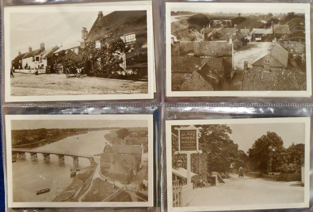 Postcards, Norfolk, collection of 100+ cards in modern album, RP's & printed inc. street scenes, - Image 2 of 7