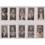 Cigarette cards, Millhoff & Co, Famous Test Cricketers (set, 27 cards) (gd/vg)