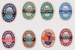 Beer labels, Wadworth's, Devizes, a selection of 8 vertical ovals, all 71mm high, Special Double