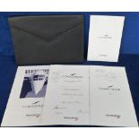 Boxing autograph etc, Lennox Lewis, a personal Concorde flight folder from the London to New York