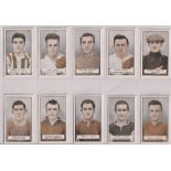 Cigarette cards Gallaher, Famous Footballers (Green Back) (set, 100 cards) (few sl marks, gen gd)