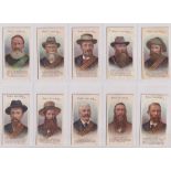 Cigarette cards, Taddy, Boer Leaders (set, 20 cards) (some staining, mixed condition, fair/gd)
