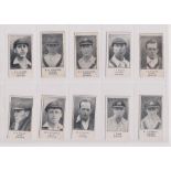 Trade cards, Barratt's, Cricketers, Footballers & Football Teams, 10 cards all Cricket, Australian