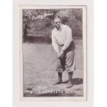 Trade card, Golf, The Capitol Picture House, Bolton, Bobby Jones (Himself) in How I Play Golf,