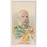 Cigarette card, Taddy, Royalty, Actresses & Soldiers, type card, Emperor of Russia (ex) (1)