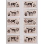 Cigarette cards, Horseracing, Smith's, Derby Winners (set, 50 cards) (mixed condition, many with