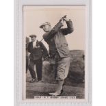 Cigarette card, Golf, Pattreiouex, Sporting Events & Stars, 'M' size, type card, no 19 Bobby