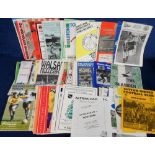 Football programmes, a collection of approx. 280 Friendlies, Testimonials, Minor Cup Matches etc,