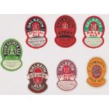 Beer labels, McLennan & Urquhart, Dalkeith, Edinburgh, , a selection of 5 shaped vertical ovals,