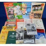 Football programmes, Malta, a collection of 15 programmes and publications all relating to Valetta