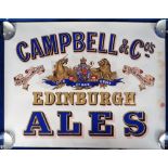 Breweriana, Victorian poster for 'Campbell & Co. Edinburgh Ales - Brewers to Her Majesty', mainly