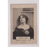 Cigarette card, John Sinclair, Actresses, type card, Gertie May (gd) (1)